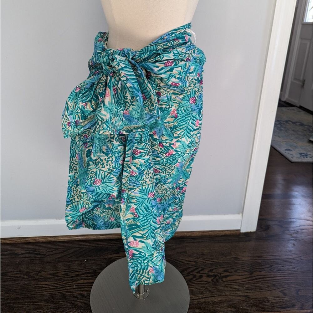 Vintage Women's Gabar New York Tropical Sarong Coverup Dress - Picture 2 of 6